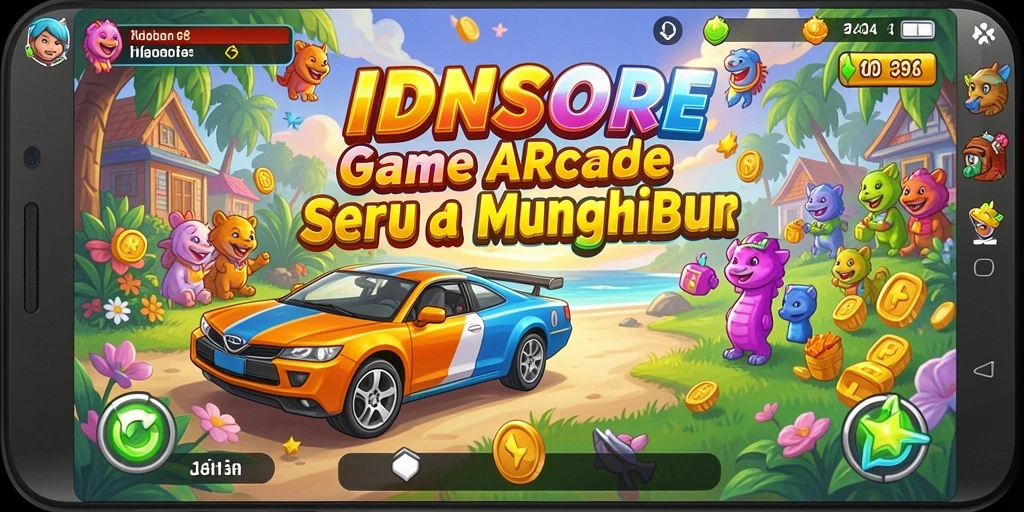 Tampilan gameplay seru dari IDNSCORE yang penuh warna.