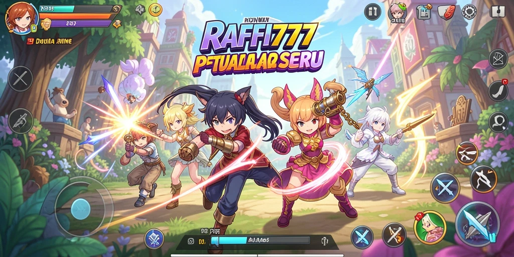 Tampilan screenshot RAFFI777 yang menggambarkan aksi seru dalam game Anime.