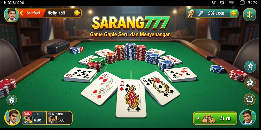 Tampilan gameplay Gaple yang seru dan interaktif.