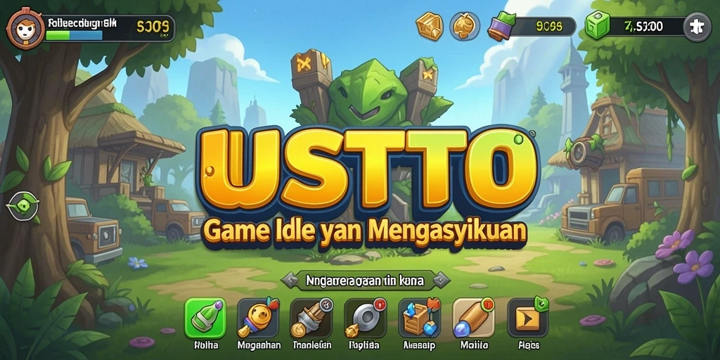 Screenshot gameplay UUSTOTO menampilkan metode permainan Idle yang mengasyikkan.