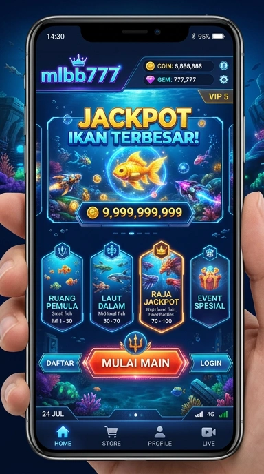 Tampilan utama aplikasi mlbb777 dengan berbagai pilihan aplikasi.